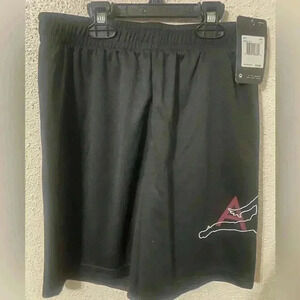 NWT Nike Air Jordan Athletic Basketball Shorts Boys Large 12-13, Black, Jumpman